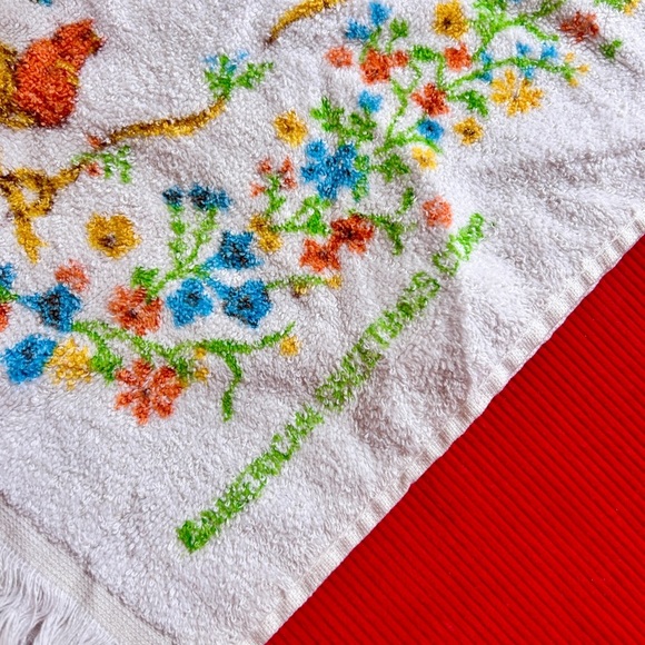 Vintage Holly Hobbie 60s/70s Cotton Kitsch Hand Towel - Picture 5 of 5